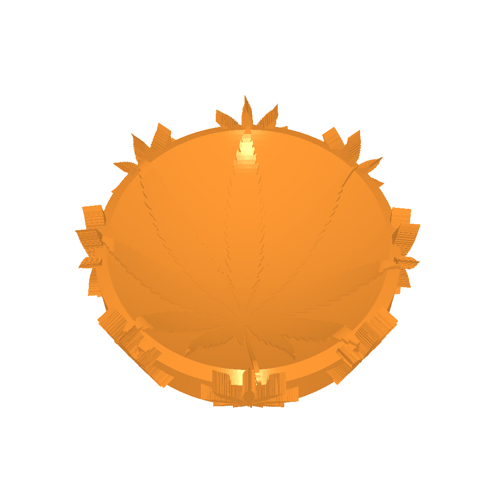 pot leaf ashtray