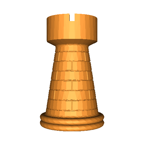 Chess rook | 3D modeller indir | Creality Bulutu