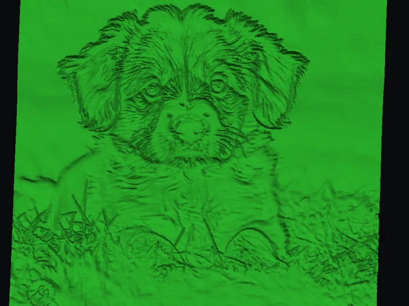Lithophane dog