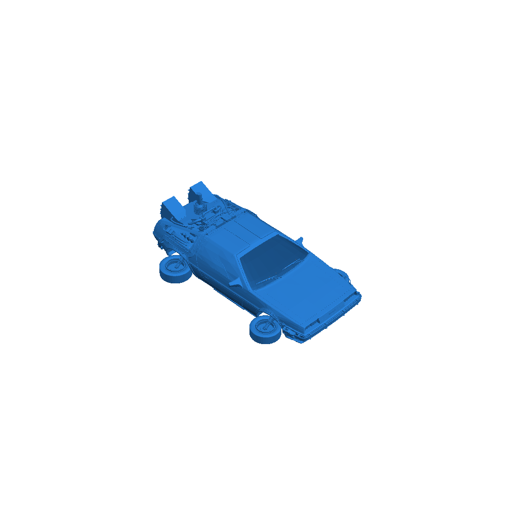 delorean volando
