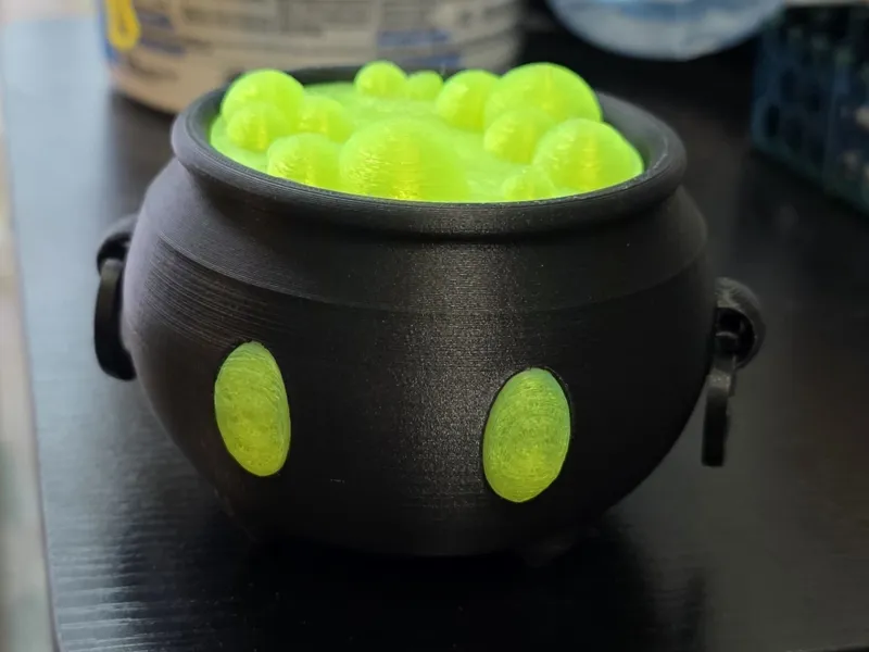 Cute Cauldron Trinket Box with Lid