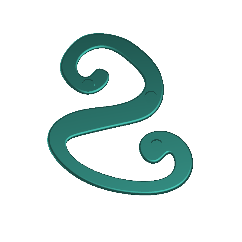 Fridge letter S capital 3D models download Creality Cloud