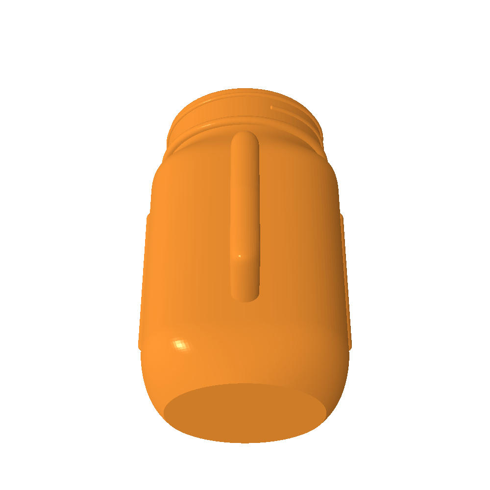 Mason jar with grip