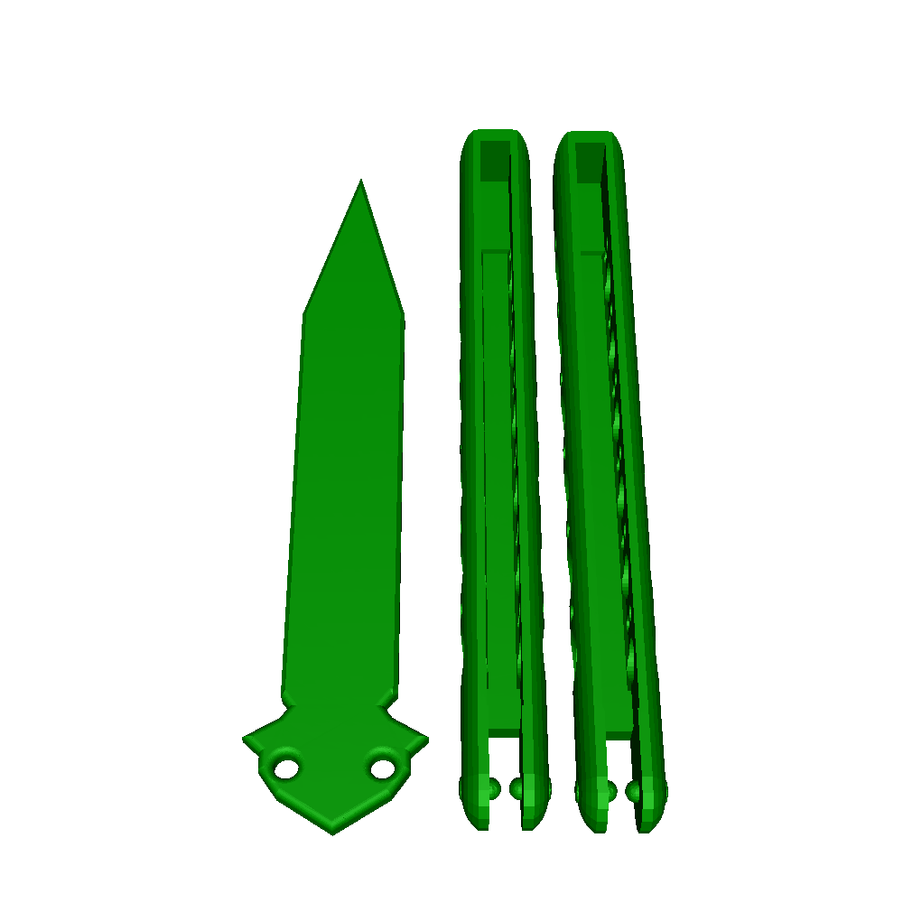 butterfly knife (balisong) | 3D models download | Creality Cloud