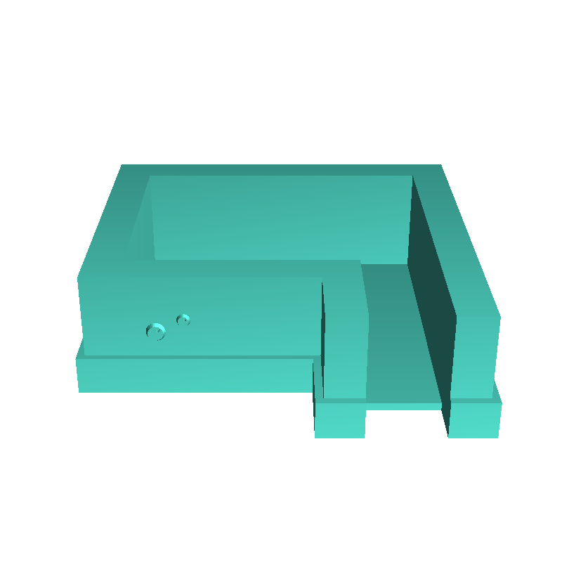 Set of seven military bunkers with different configurations