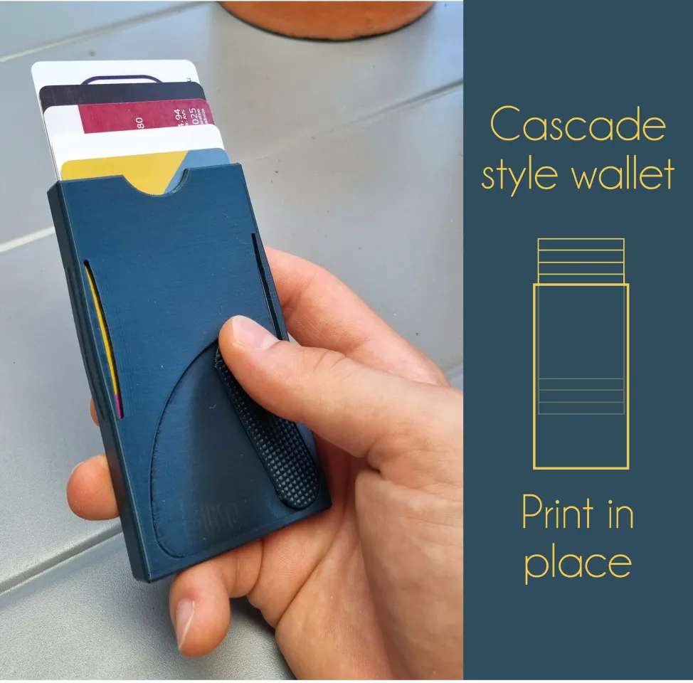 Print in place card holder