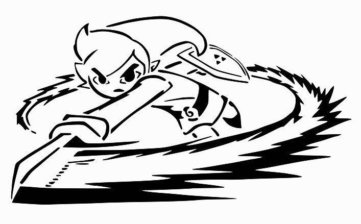 Toon Link Stencil | 3D models download | Creality Cloud