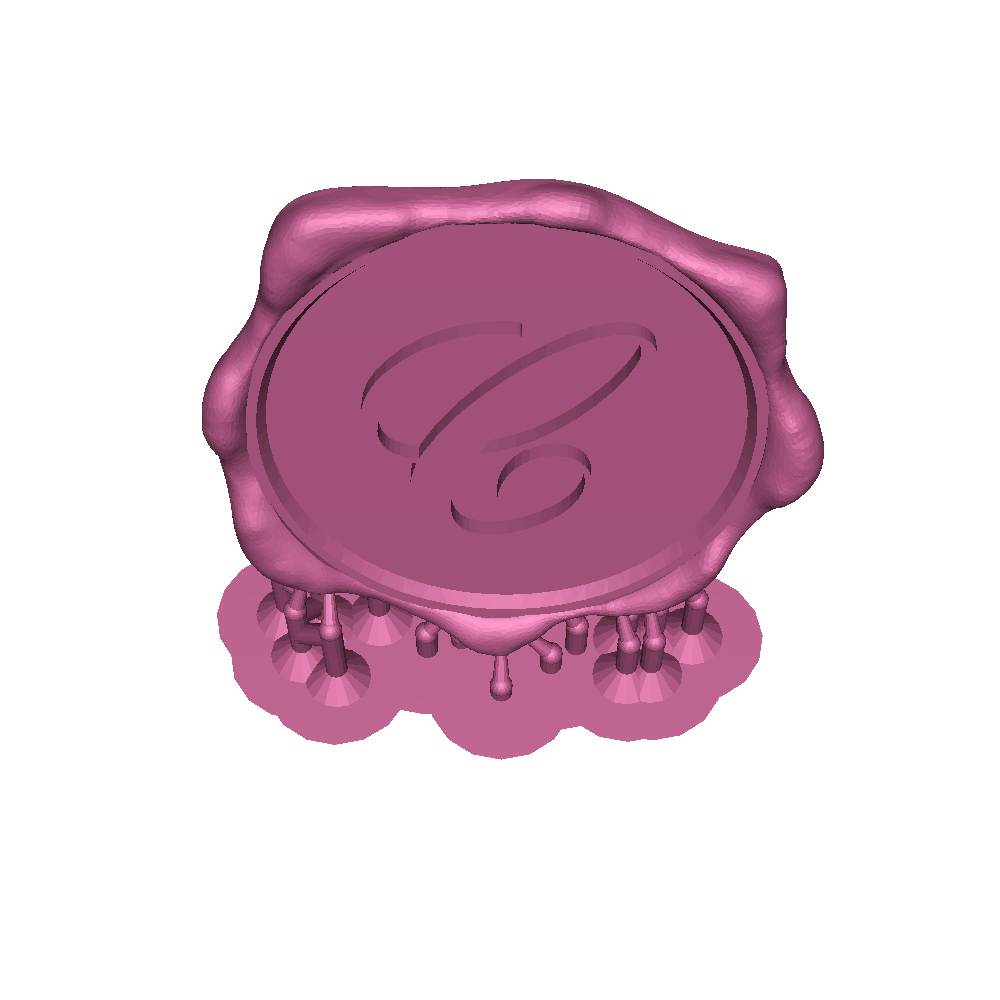 Letters Seal Wax 3D models download Creality Cloud