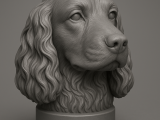 cocker spaniel for walking stick topper-0