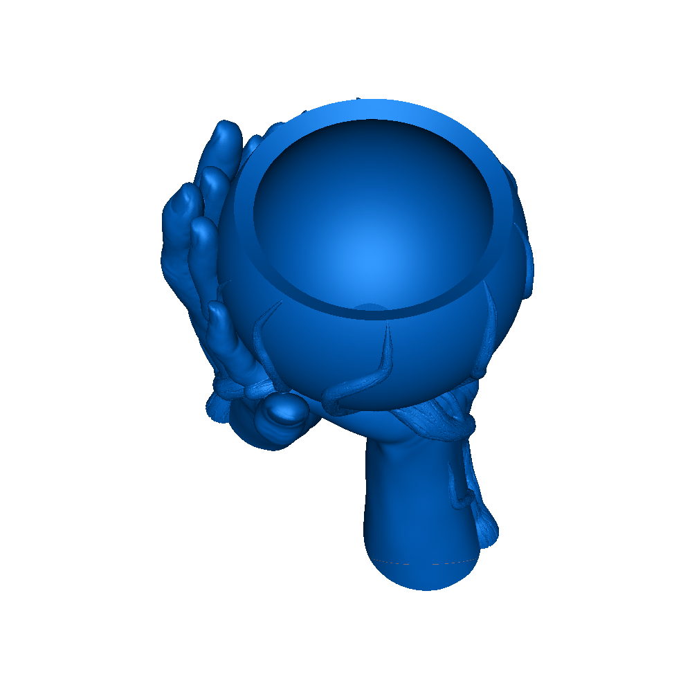 love hands pot / vase 3D models download Creality Cloud