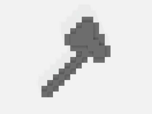 Minecraft Axe 3d Models Download Creality Cloud 1997