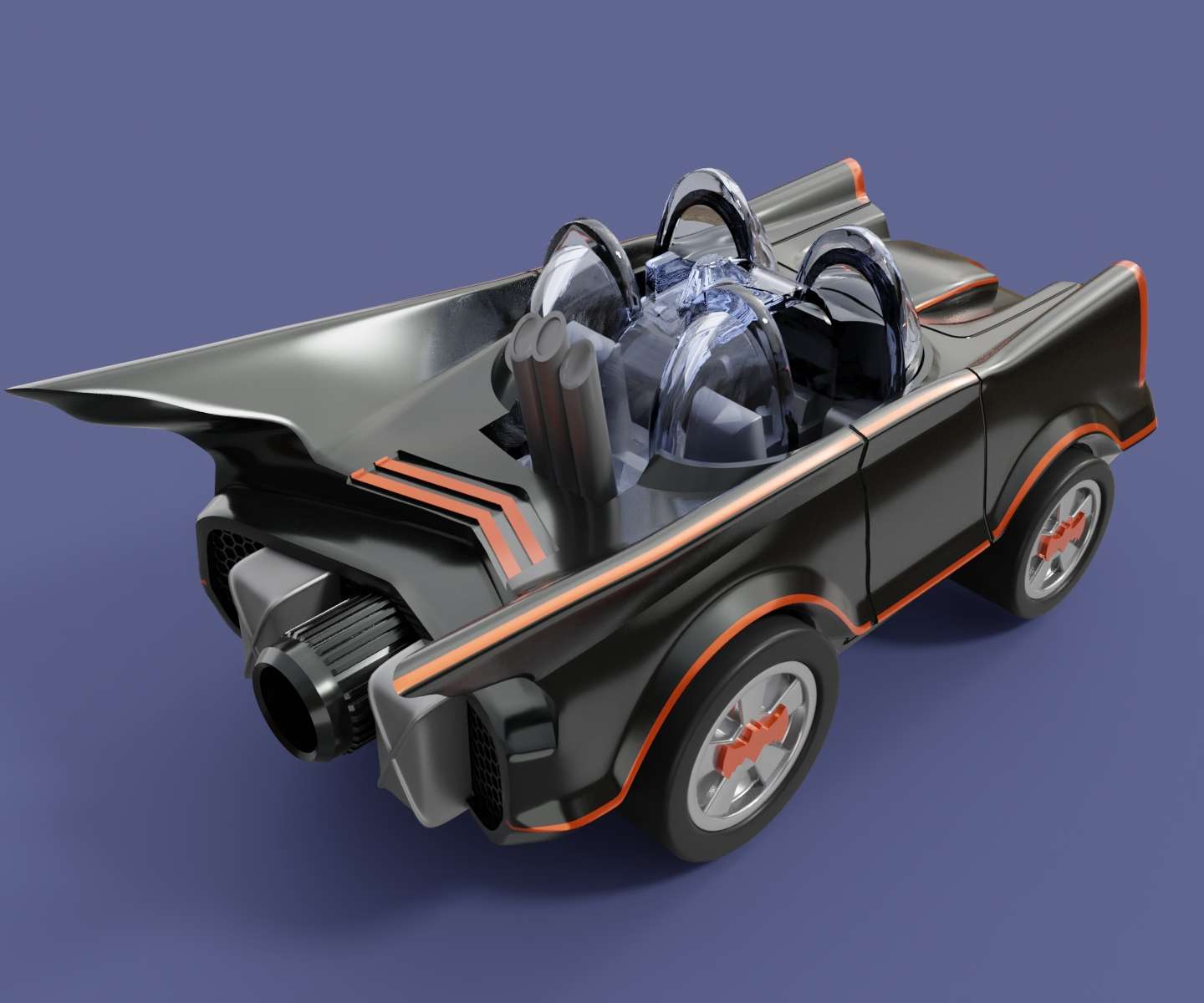 Miniature Games & Accessories STL Download - Batmobile 1966 Super ...