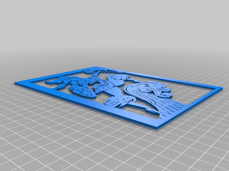 Free Digital Art STL Download - Female Viking stencilby SMT_M 🦊