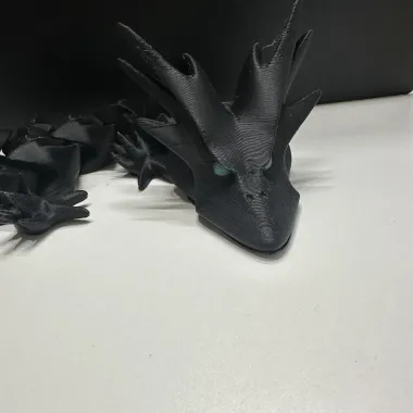 'HORNY DRAGON' - PRINT-IN-PLACE, ARTICULATED DRAGON-0