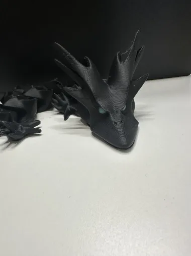 'HORNY DRAGON' - PRINT-IN-PLACE, ARTICULATED DRAGON-0