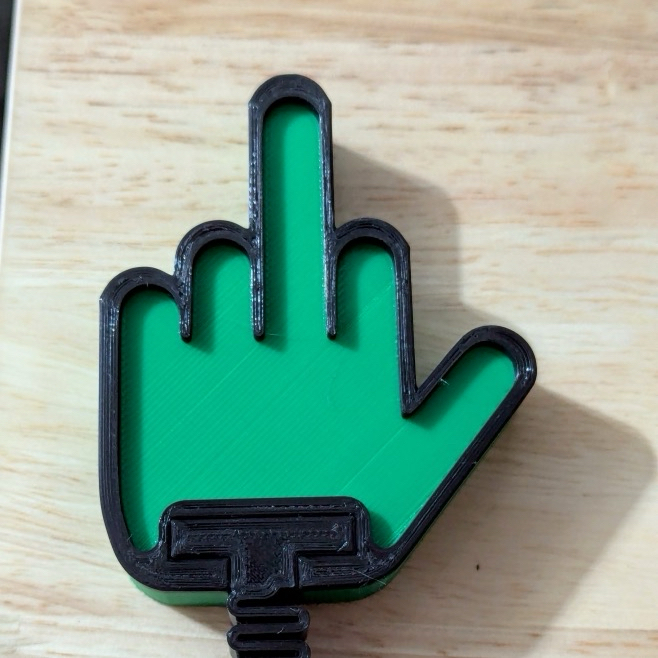 Other STL Download - Middle Finger Signby Reaver3d