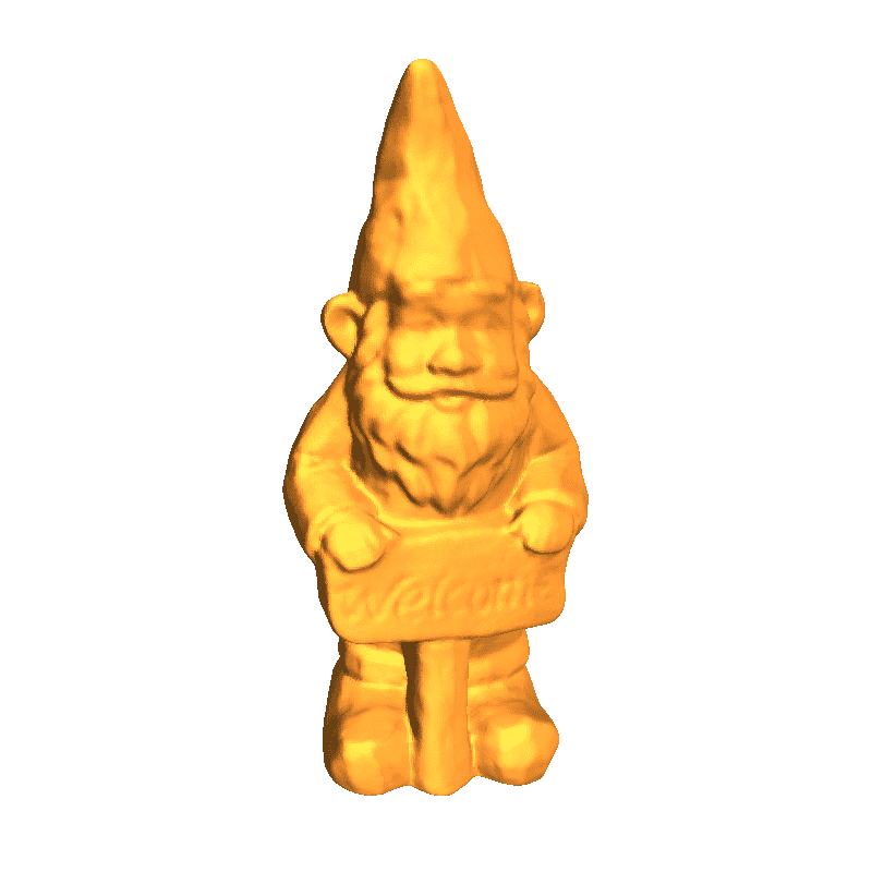 Garden Gnome with Welcome Sign