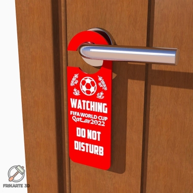 Watching FIFA World Cup Qatar 2022 Door Hanger-0