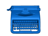 Dollhouse Typewriter -0