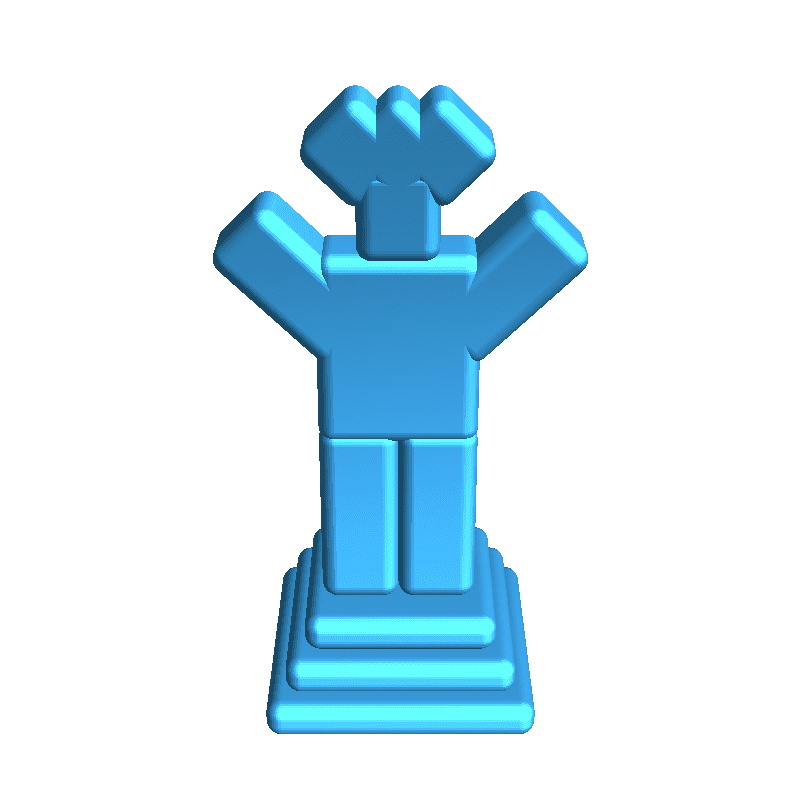 Block Man Chess Set | 3D modeller indir | Creality Bulutu