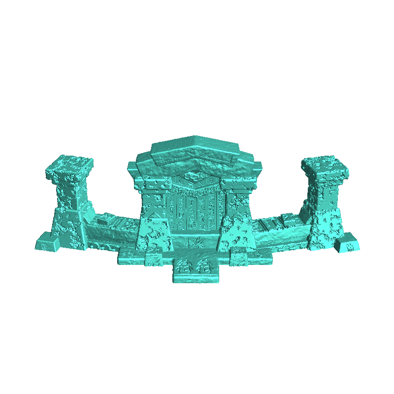 Egyptian temple wall ruin (2) - miniatures warhammer mini RP