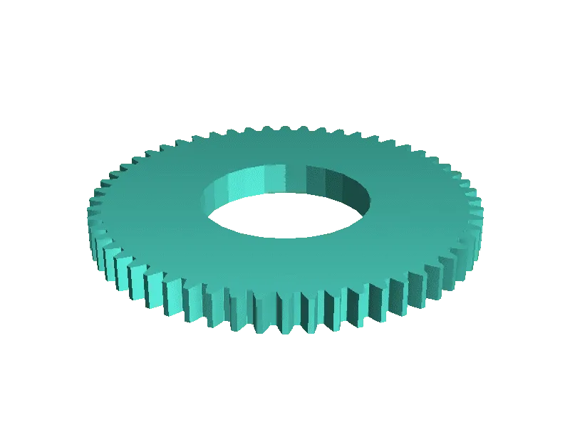 56 tooth cog, 25 mm inner hole, 5mm stack