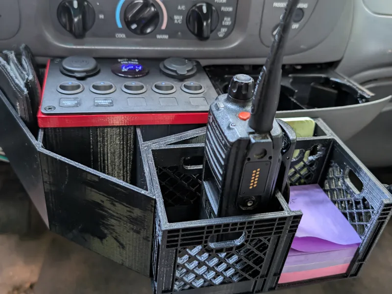 Sticky Note Crate, Rocker Plate box