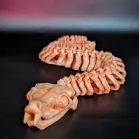 Articulated Flexi Rattle Snake Skeleton – print in place-2