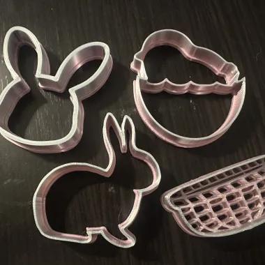 12 Easter Cookie Cutters Bundle - Eggs, peeps, chicks & more-0