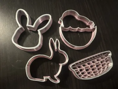 12 Easter Cookie Cutters Bundle - Eggs, peeps, chicks & more-0