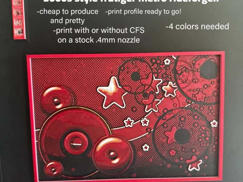 2010s style red 4 color frutiger metro hueforge!!!