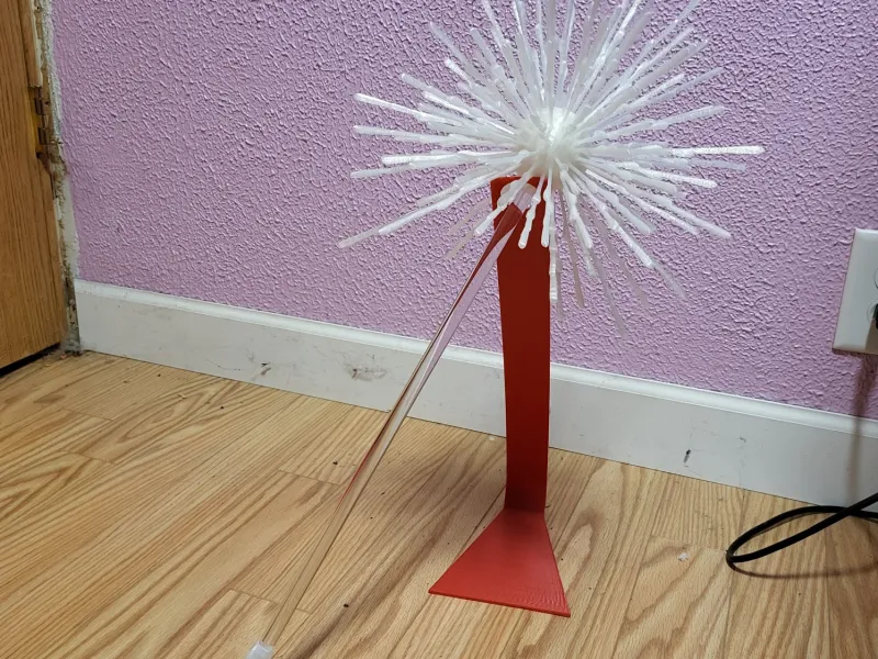 Glinda wand using 12mm acrylic rod, optional LED