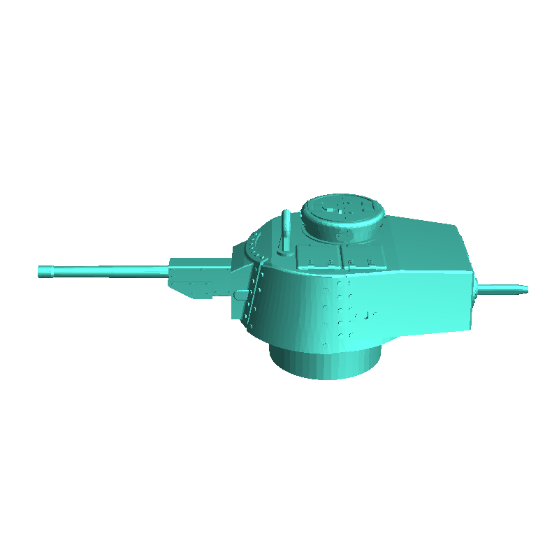 Japanese Type 97 Chi-Ha Kai semi-buried tank (3) - miniature