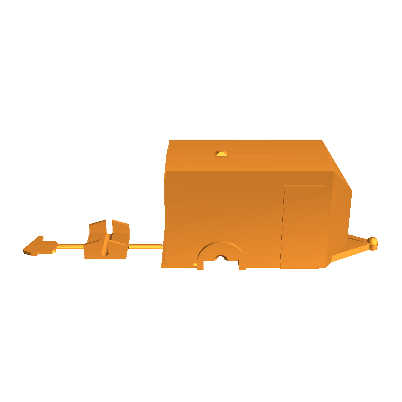 Enclosed Toy Trailer At 1/64 scale for Hot Wheels