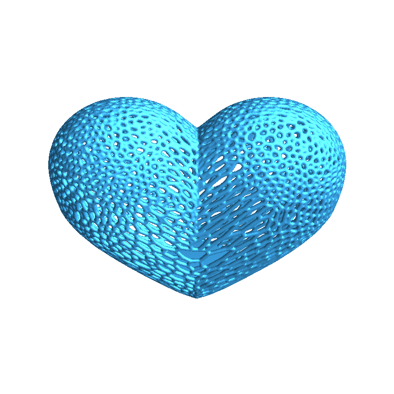Voronoi Heart Frikarte3D