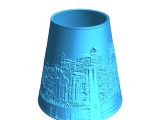 small Brooklyn bridge litho lampshade-0