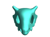 Cubone Skull Keychain-0