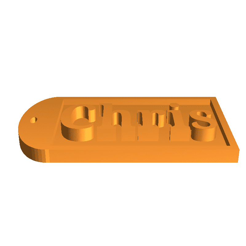 Name Tag Chris 3D Models Download Creality Cloud
