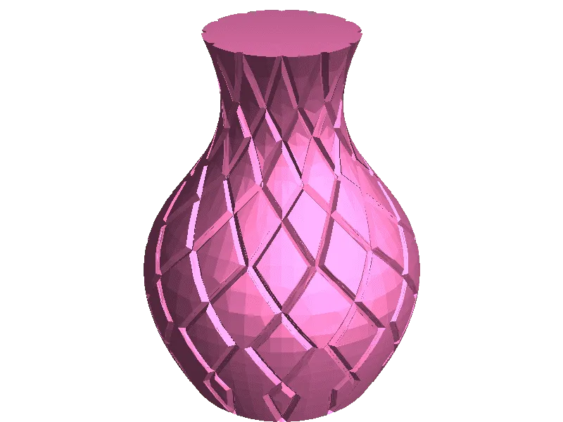 vaso diamante