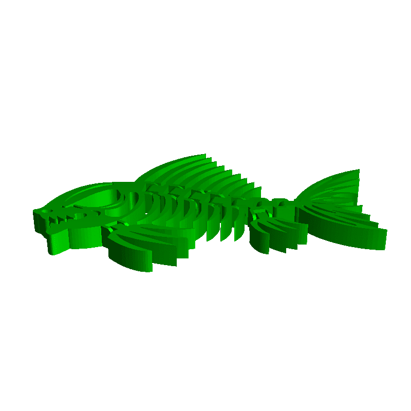 Articulated Piranha Skeleton V2