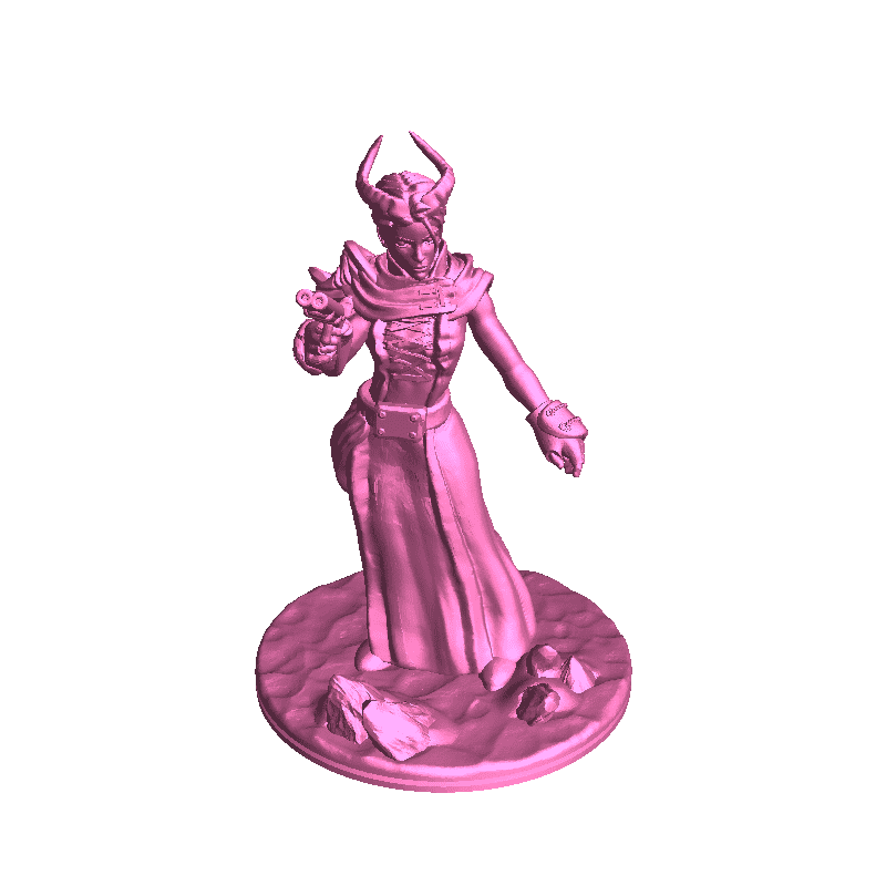 Diana tiefling sniper - desktophero3d sample