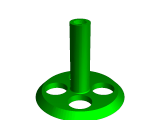 Rotating roller paper towel -  Stand - roll with hole 56mm-0
