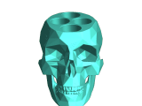 Skull candle holder-0