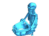Skeleton candle holder-0