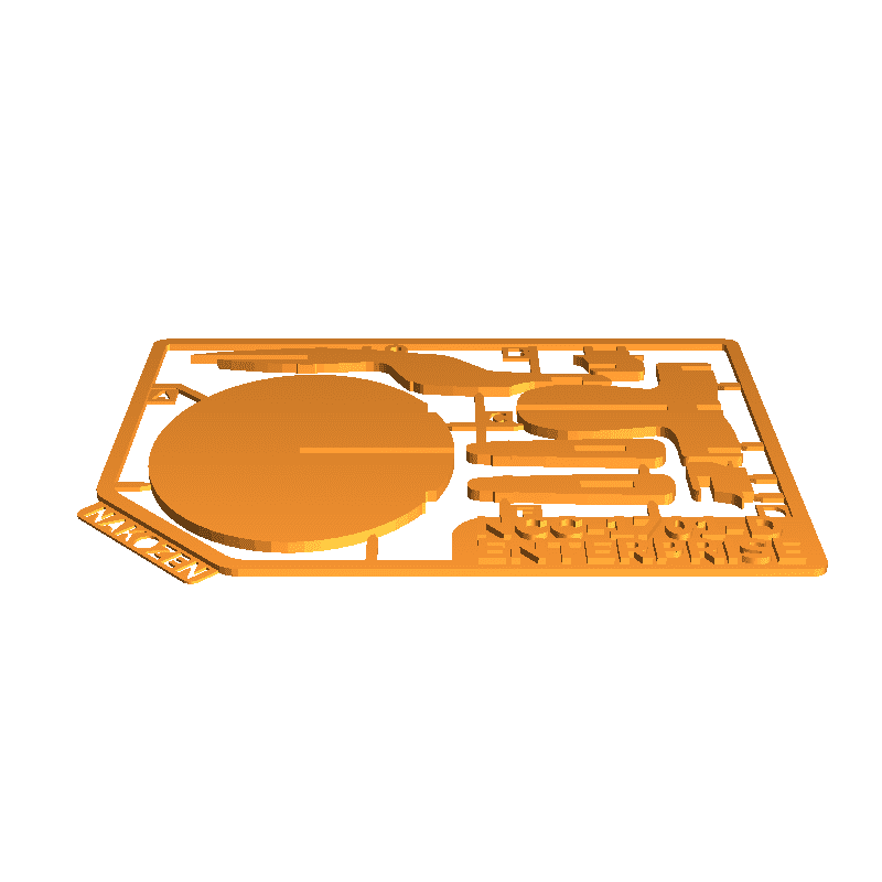 Scheda Kit NCC-1701-D Enterprise di Nakozen