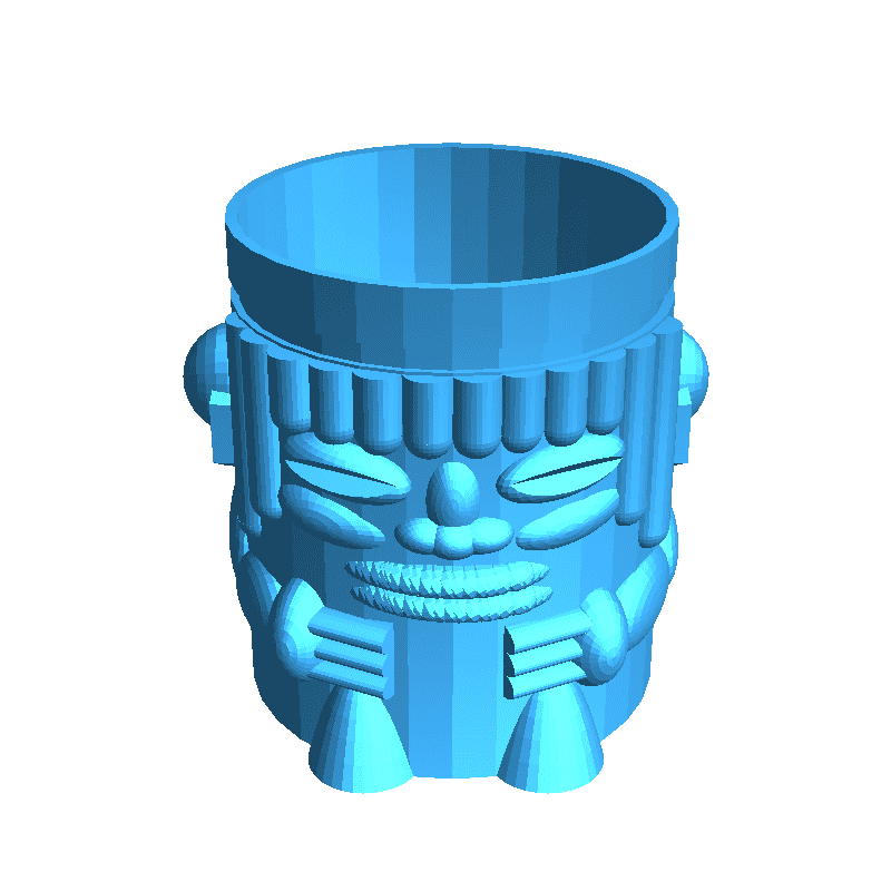 tiki planter version 2 no pipe thingverse