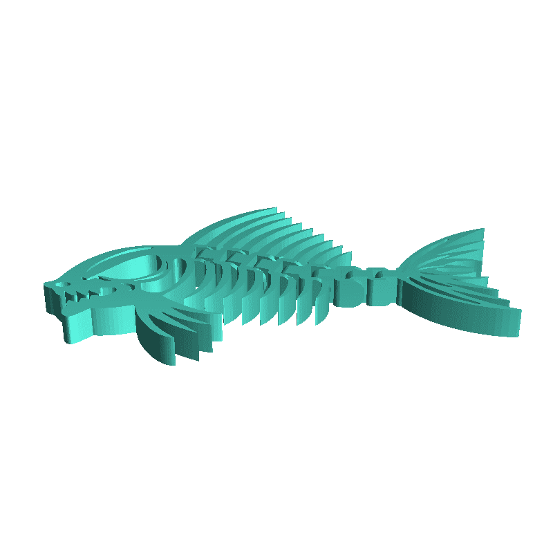 Articulated Piranha Skeleton V1