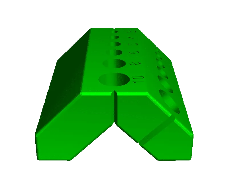 90 and 45 degree drilling guide + rods, edges and sides 2cm
