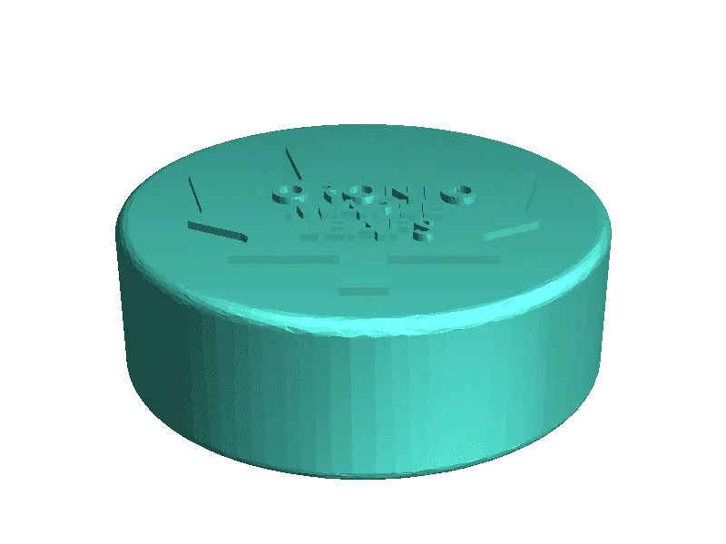Toronto Mapleleaf puck