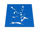 Pikachu stencil -0